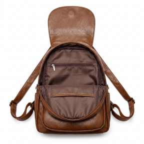 Women's Italian Genuine Leather Backpack - Eco