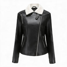 Women's Genuine Leather Jacket - Larkspur
