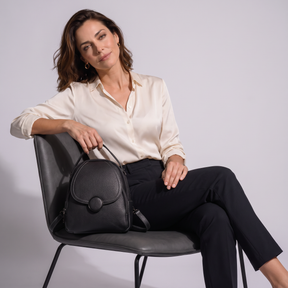 Women's Genuine Leather Mini Backpack - Piper