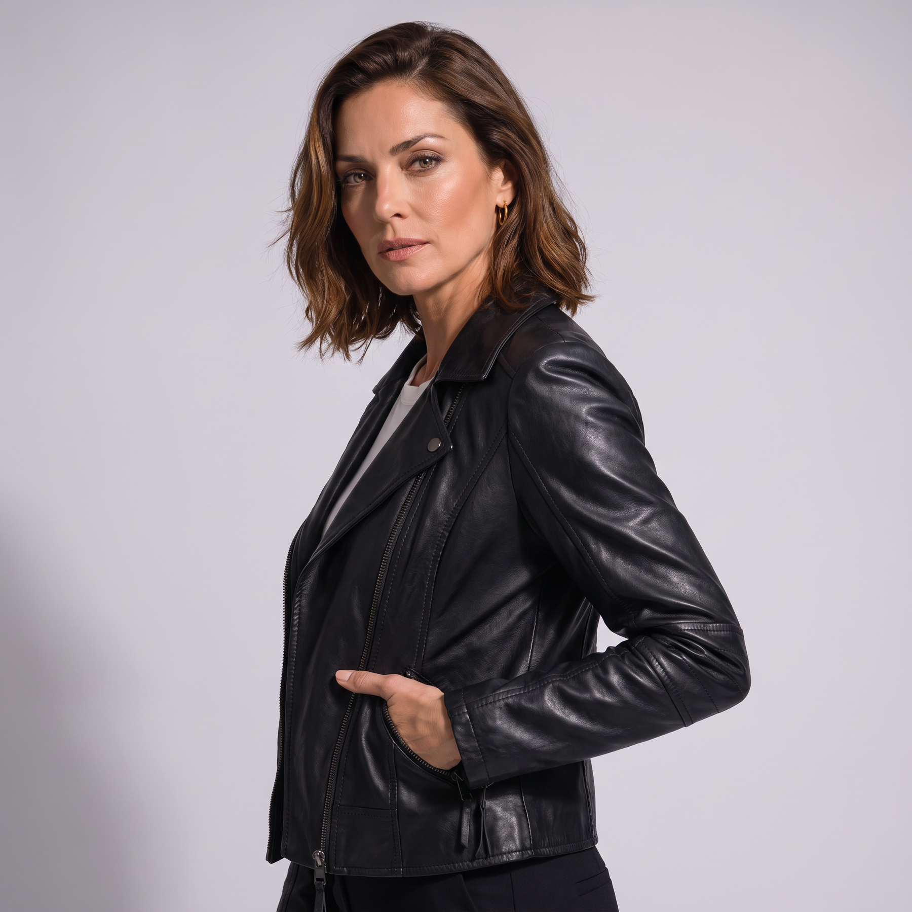 Women's Genuine Leather Jacket - Vesper