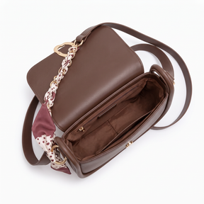 Women's Genuine Leather Crossbody Bag - Sparrow