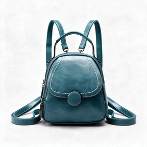 Women's Genuine Leather Mini Backpack - Cricket