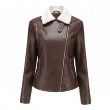 Women's Genuine Leather Jacket - Larkspur