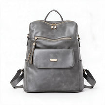 Women's Genuine Leather Backpack - Talia
