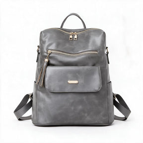Women's Genuine Leather Backpack - Talia