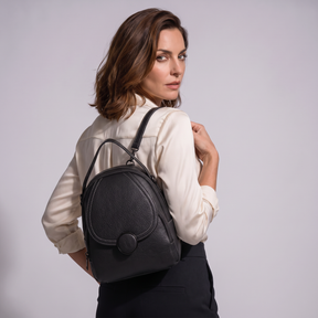 Women's Genuine Leather Mini Backpack - Piper