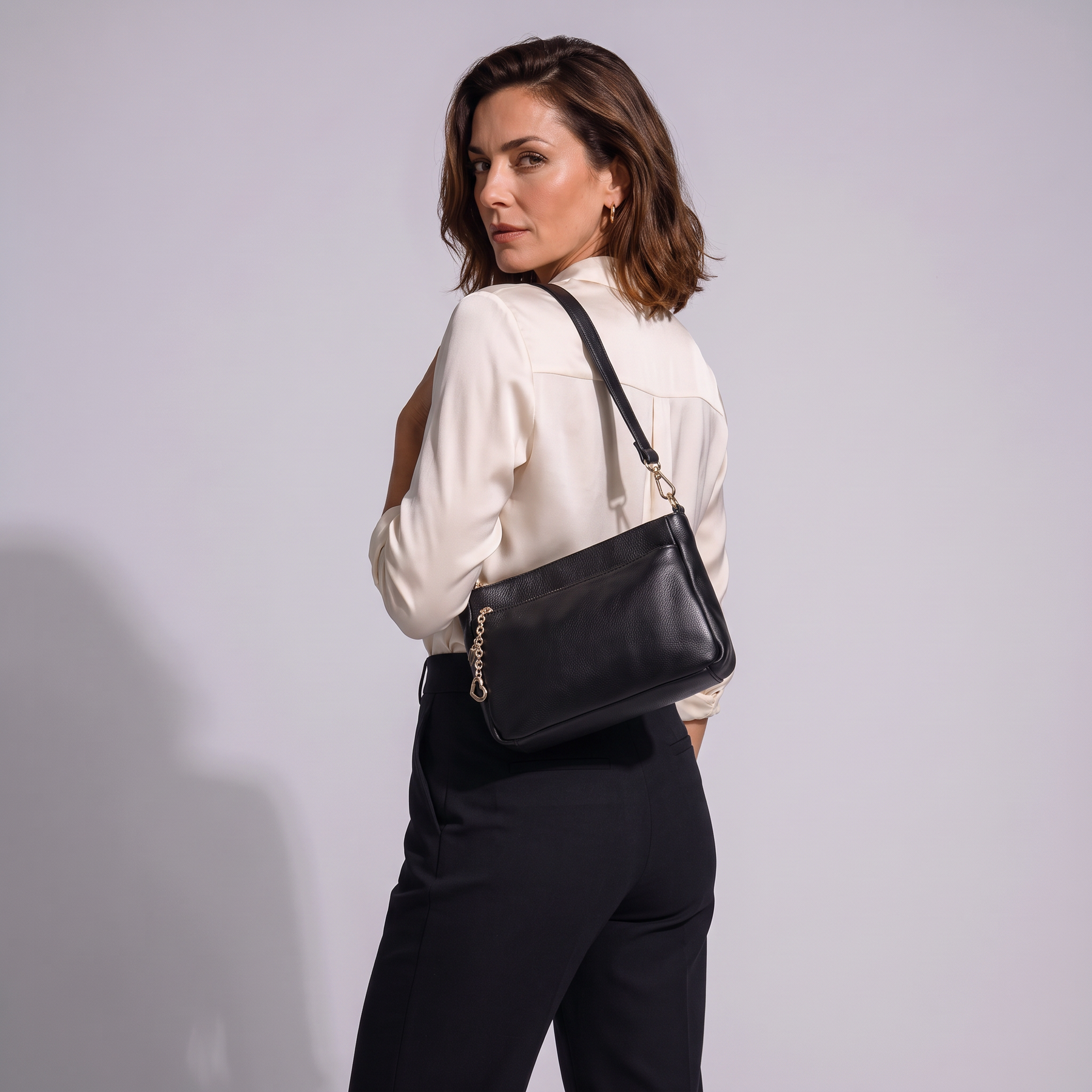 Women's Genuine Leather Crossbody Bag - Carla