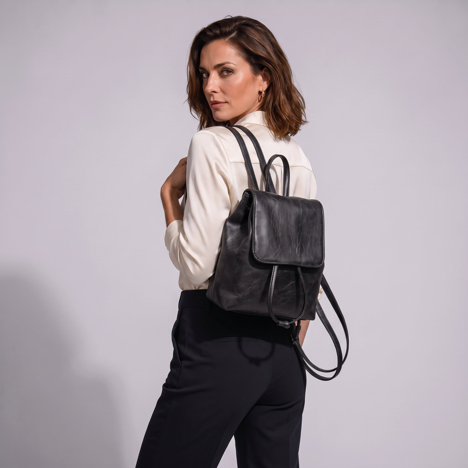 Women's Genuine Leather Mini Backpack - Wisp