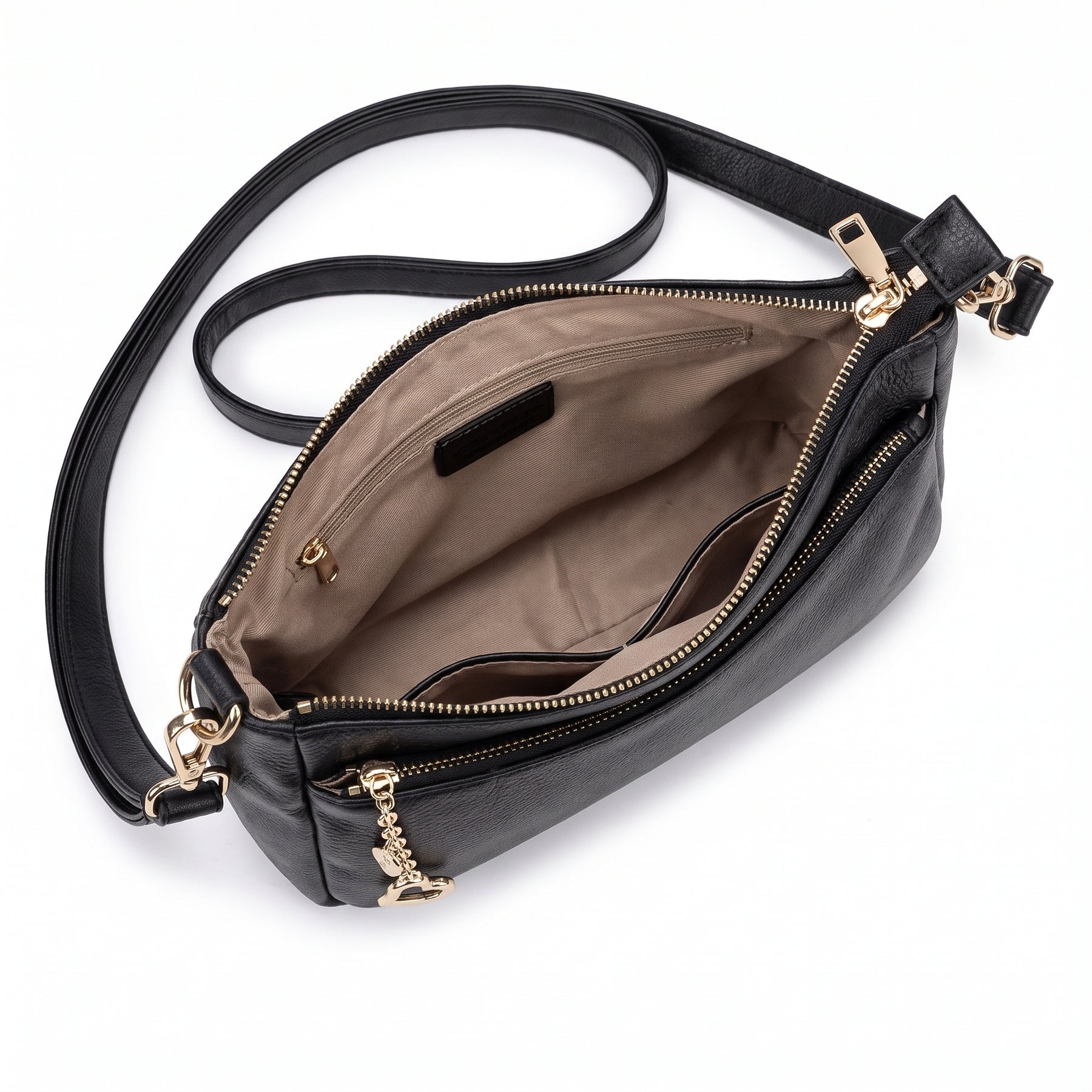 Women's Genuine Leather Crossbody Bag - Carla