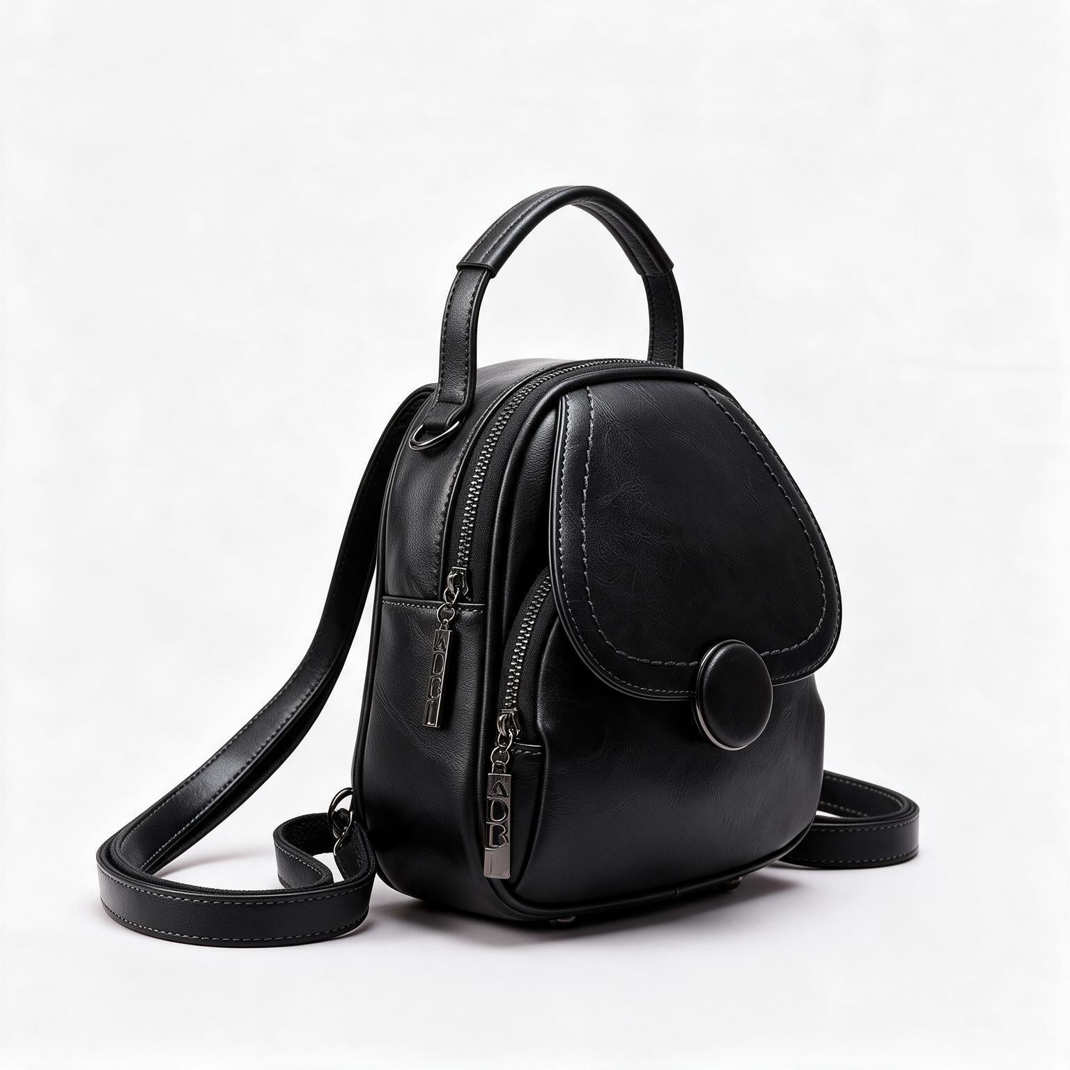 Women's Genuine Leather Mini Backpack - Cricket