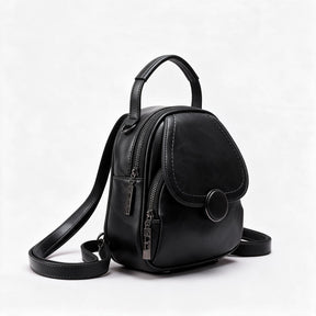 Women's Genuine Leather Mini Backpack - Cricket