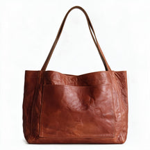 Women's Genuine Leather Tote Bag - Wolff