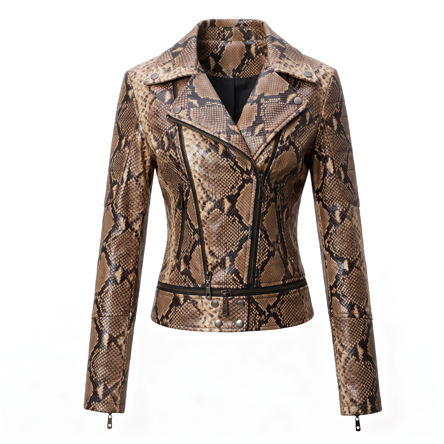 Women's Genuine Leather Jacket - Flame