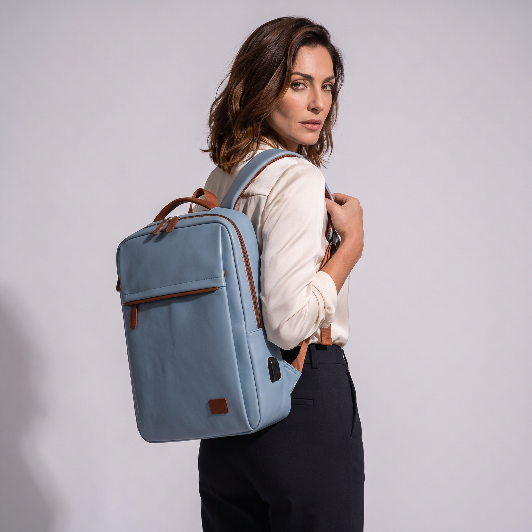 Women's Genuine Leather Backpack - Nova