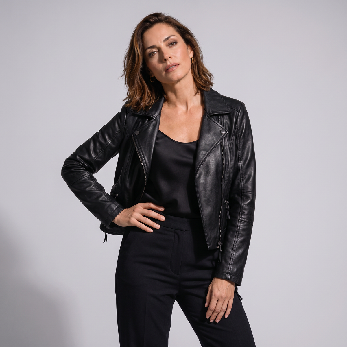 Women's Genuine Leather Jacket - Vesper