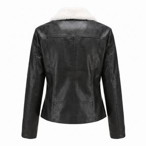 Women's Genuine Leather Jacket - Larkspur