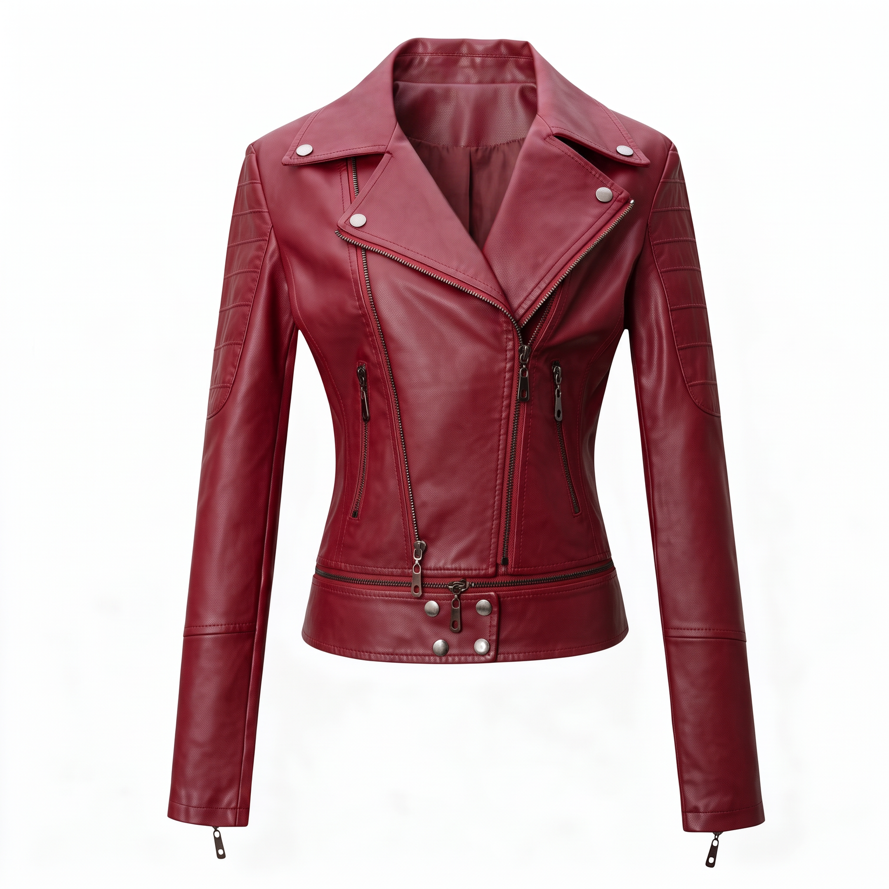 Women's Genuine Leather Jacket - Flame
