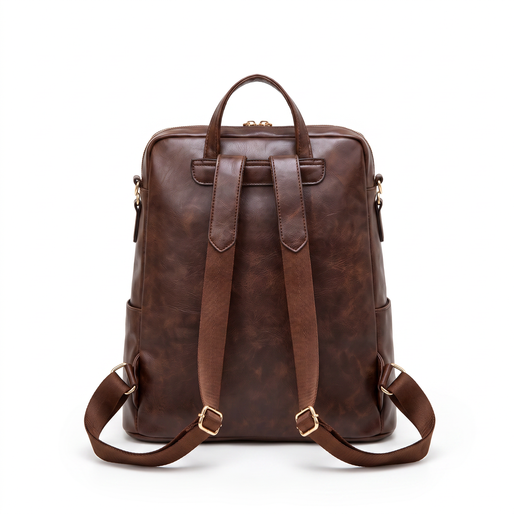 Women's Genuine Leather Backpack - Talia