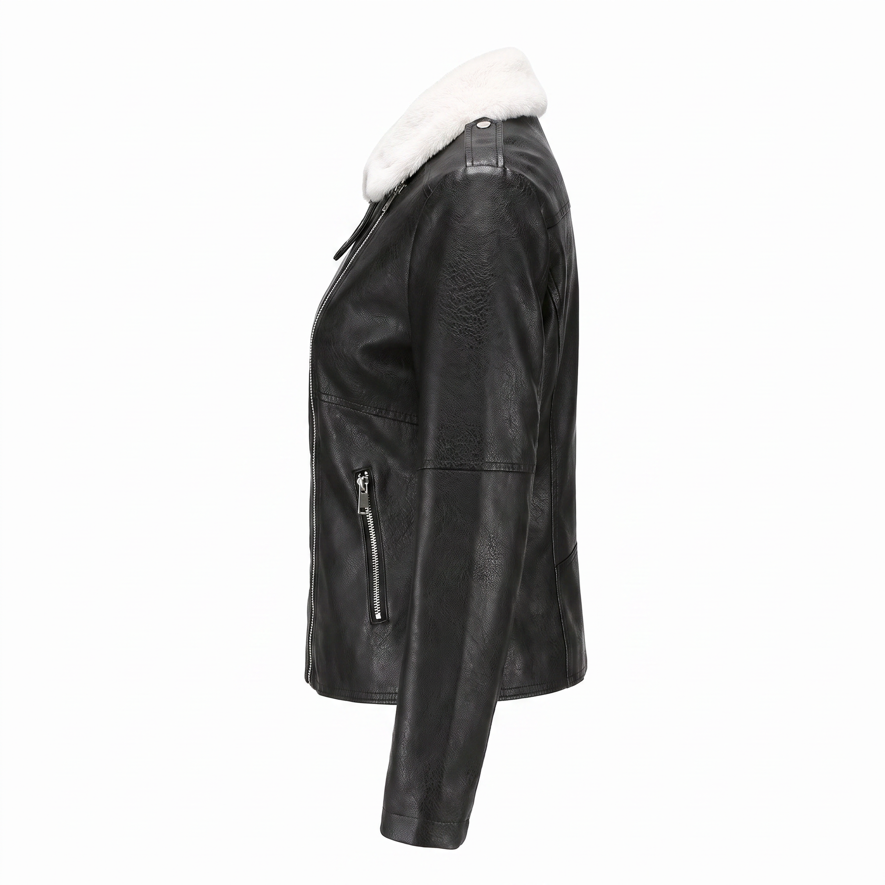 Women's Genuine Leather Jacket - Larkspur
