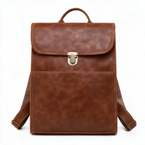 Women's Genuine Leather Backpack - Wren